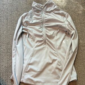 Light Gray Quarter-Zip Pullover